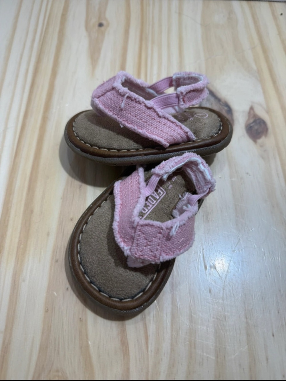 Faded Glory Pink Baby Toddler Sandals 1